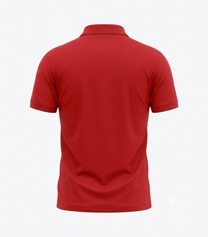 Polo Yaka T-Shirt - Kırmızı