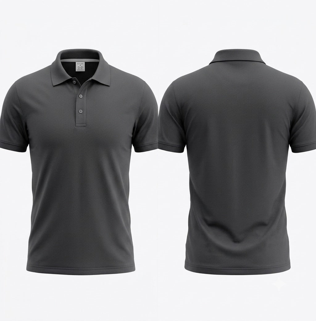 Polo Yaka T-Shirt - Antrasit