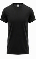 Bisiklet Yaka T-Shirt - Siyah