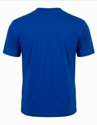 Bisiklet Yaka T-Shirt - Saks Mavi
