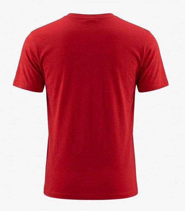 Bisiklet Yaka T-Shirt - Kırmızı