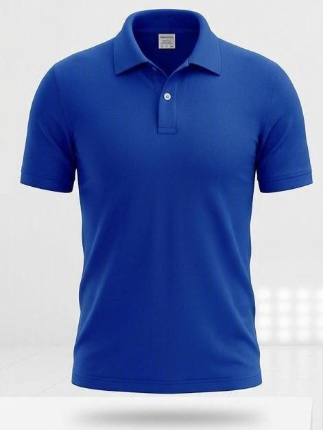 Polo Yaka T-Shirt - Saks Mavi