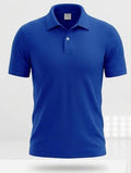 Polo Yaka T-Shirt - Saks Mavi